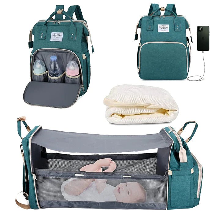 SAC A DOS A LANGER | Berceau de voyage BabyNappy™ - Univers des tout-petits